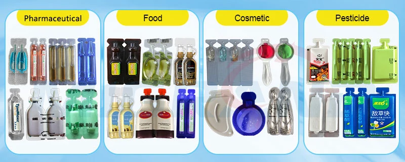 Automatic 8ml Monodose Olive Oil Capsule Packing Machine Minioliva Oil FFS Machine 10ml 14ml Single Dose Plastic Ampoule Forming Liquid Filling Sealing Machine