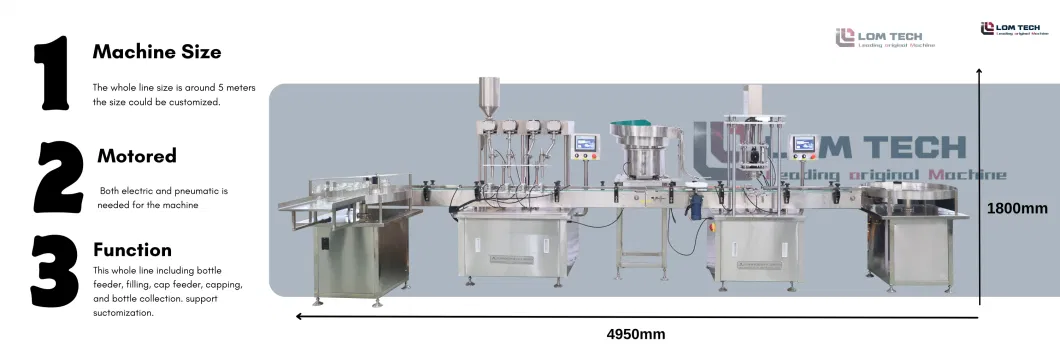 Easy to Operate PLC Automatic Vegetable Cooking Oil Vape Honey Complete Juice Multiple Heads Filling Capping Machine with Labeling Function Optional