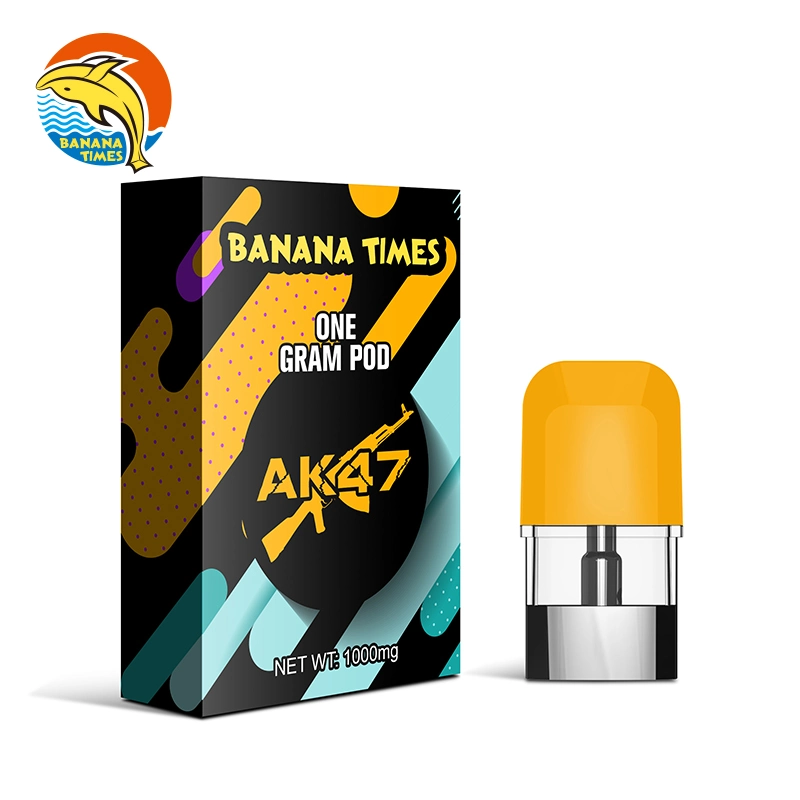 UK Custom Vaporizer Pen Pod System 1ml Recharge Vape Banana Times Or100 Preheat 1000mg Empty Disposable Vape for Thick Oil