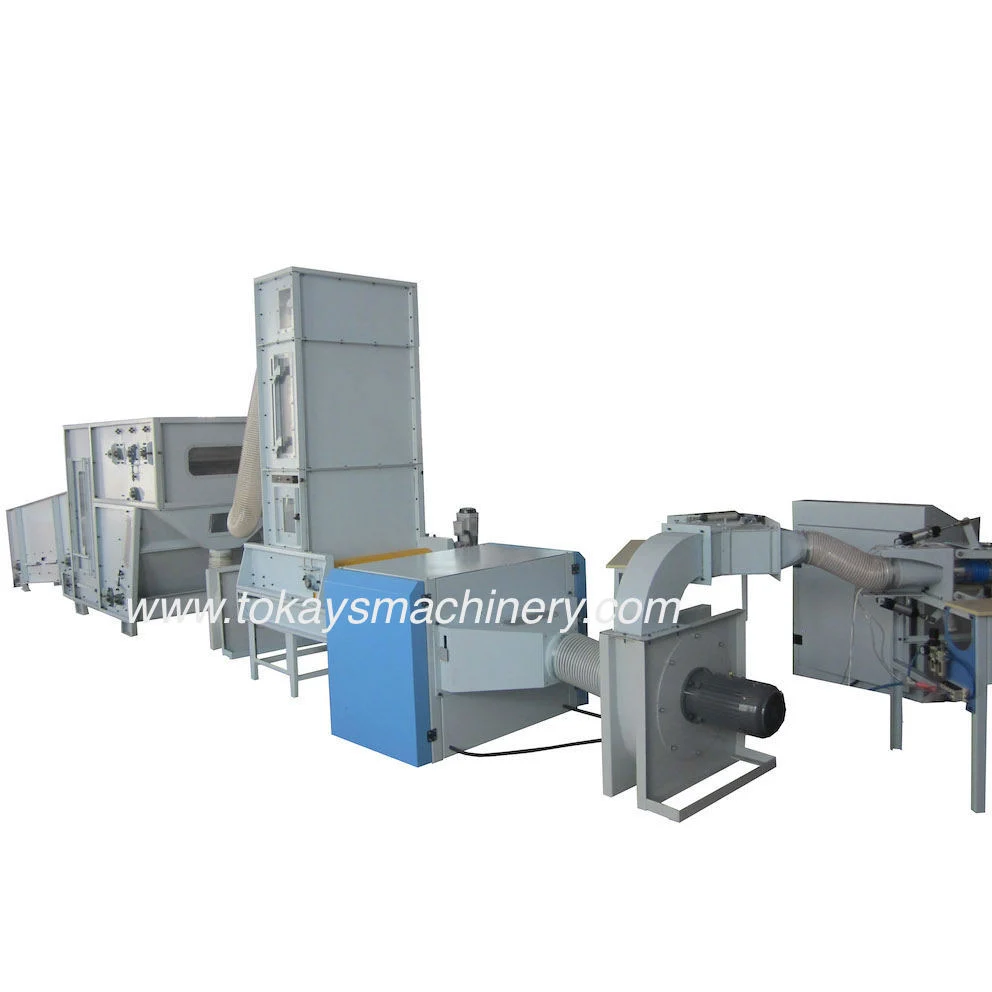 Automatic Fibre Bale Opening Breaking Fiber Opening Carding Pillow Cushion Filling Stuffing Machine