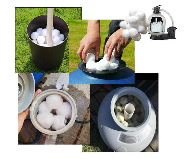 Dredger Pool Set Sand Cartridg Filter Pool Aquarium Fiber Ball Filter Bio Balls Fiber Media