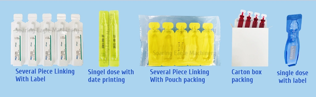 Mini Dose Olive Oil Capsule Packaging Machine Ful Automatic Plastic Ampoule Forming Filling Sealing Machine