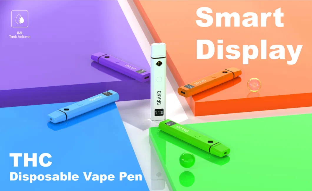 Hottest Selling Wholesale Custom OEM ODM Type C Rechargeable Vaporizer Live Resin 1ml Cartridge Empty Tank Pod Mod Thick Oil All in One Disposable