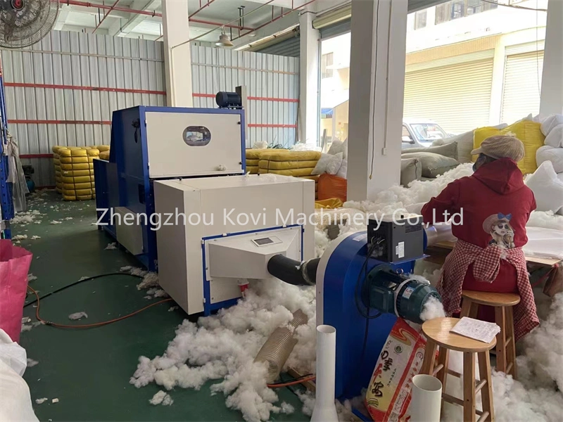 Automatic Polyester Bale Fiber Opening Pillow Filling Machine Cotton Carding Opener Machinery