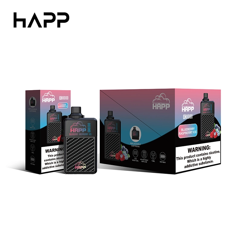 Dubai Hot Sale Disposable Vapes E Cigarette 8000 Puffs Replaceable Pod Vape