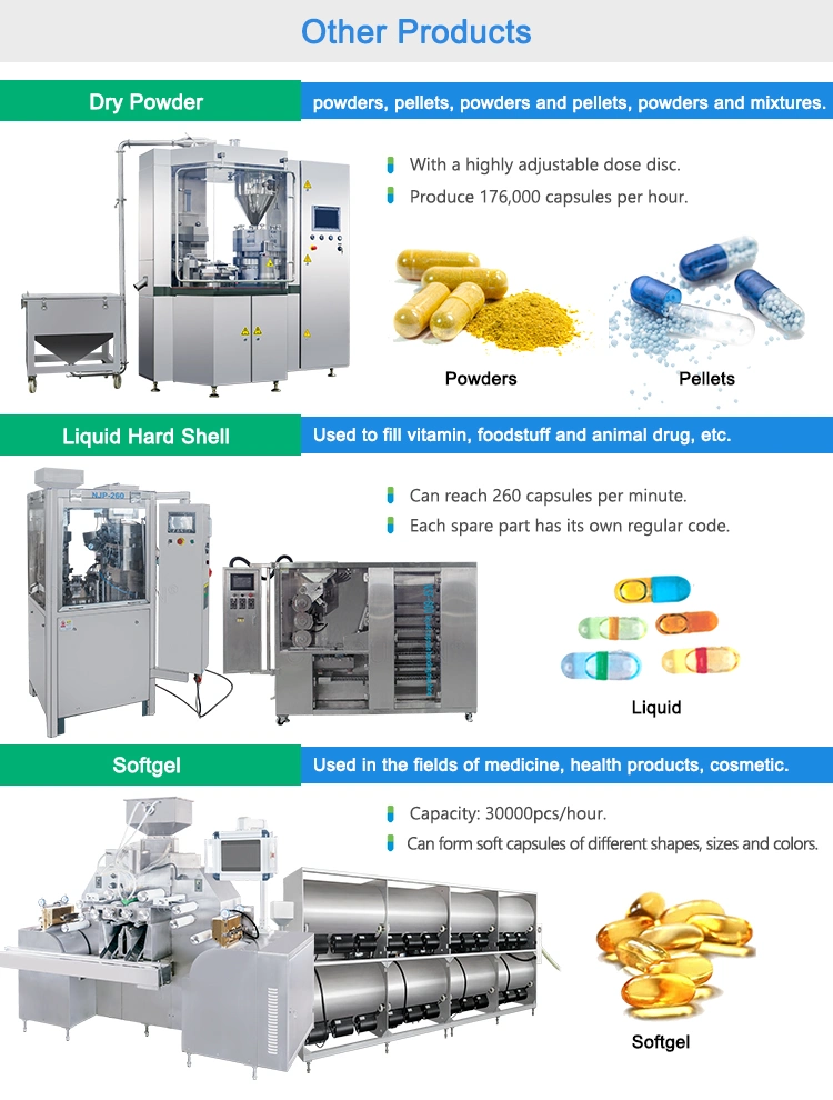 Njp 260c Semi Automatic Oil Soft Hard Liquid Capsule Filling Machine