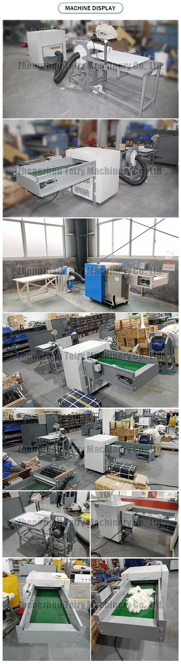 Pet Stable Bale Fiber Opener Polyester Fiber Opening/Carding Machine Pillow Filling Making Machine