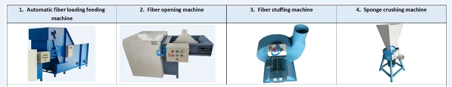 Pet Wool Cotton Bale Fiber Opener Silicone Polyester Fiber Opening Carding Recycling Machine Pillow Filling Making Machine