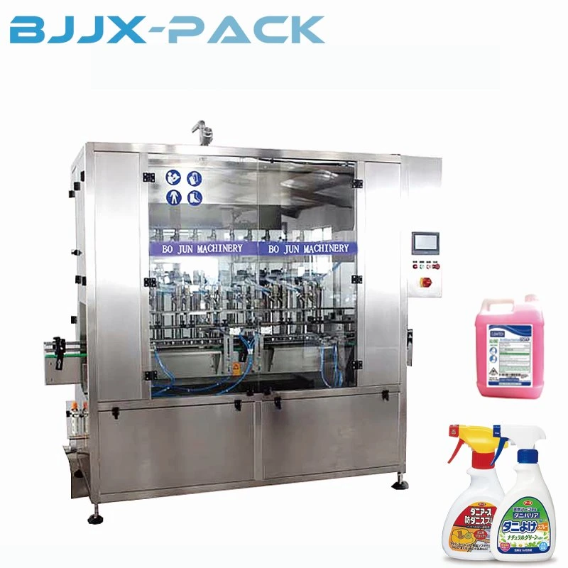 Full Automatic 75% Alcohol Disposable Hand Sanitizing Gel Shampoo Body Wash Piston Filling Capping Labeling Machine