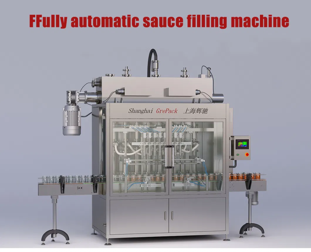 Easy to Opera Automatic Hot Sauce Filling Line Chopped Pepper Oil Seasoning Sauce Chili Paste Bottle Filling Machine