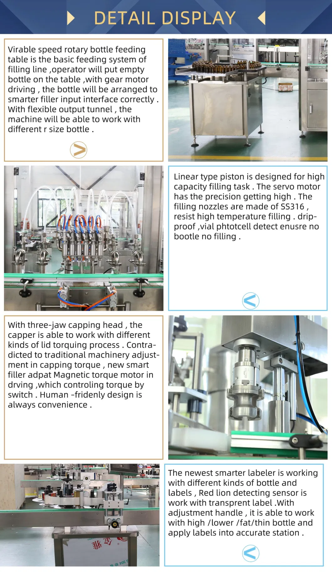New Arrivals Hot Products Automatic Oil Liquid Tipped Dropper Glass Filling Machinery