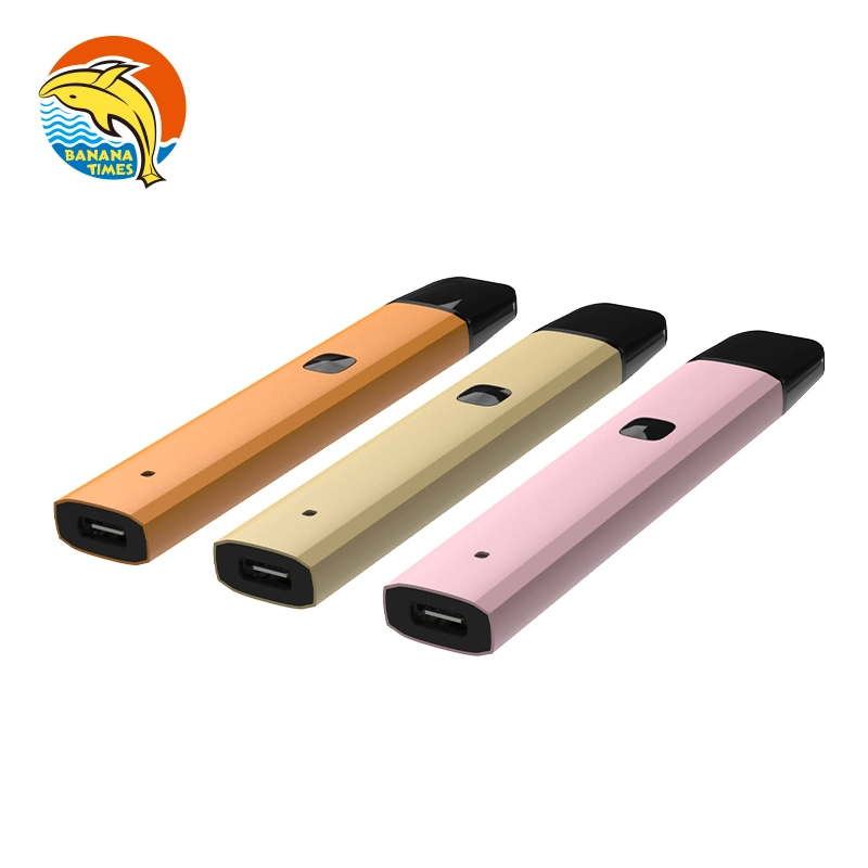 UK Custom Vaporizer Pen Pod System 1ml Recharge Vape Banana Times Or100 Preheat 1000mg Empty Disposable Vape for Thick Oil