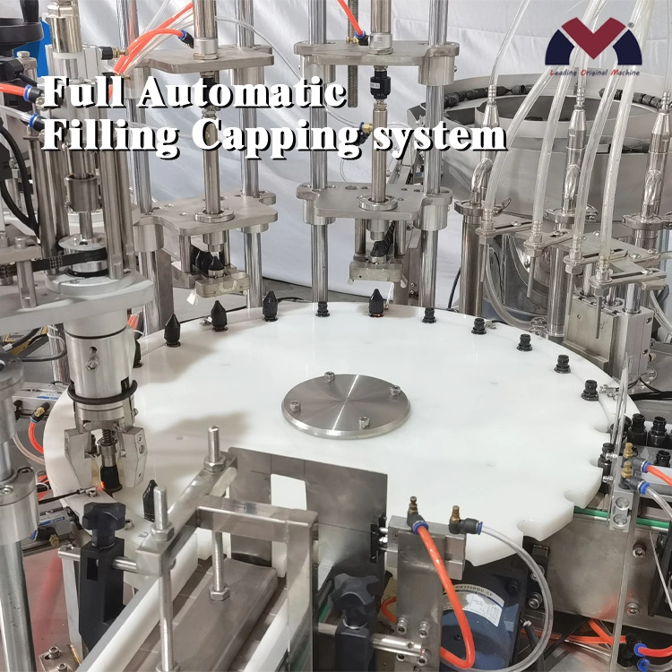 Fully Automated E-Liquid Vape Juice E-Juice Filling Production Lines Eliquid Lubricant Jelly Juice Jam Paste Cream Lotion Mask Filling Capping Labeling Machine