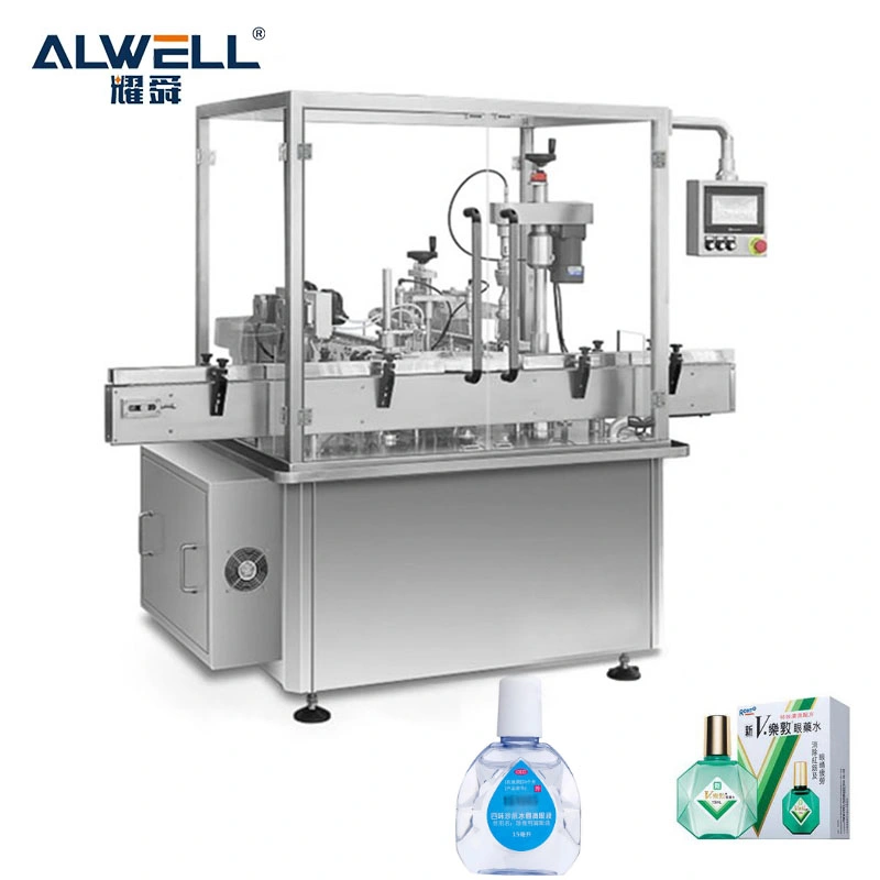 Automatic Liquid Eye Drop Filling Machine Price Pharmaceutical Plastic Bottle Piston Vape Cartridge Fill Production Line