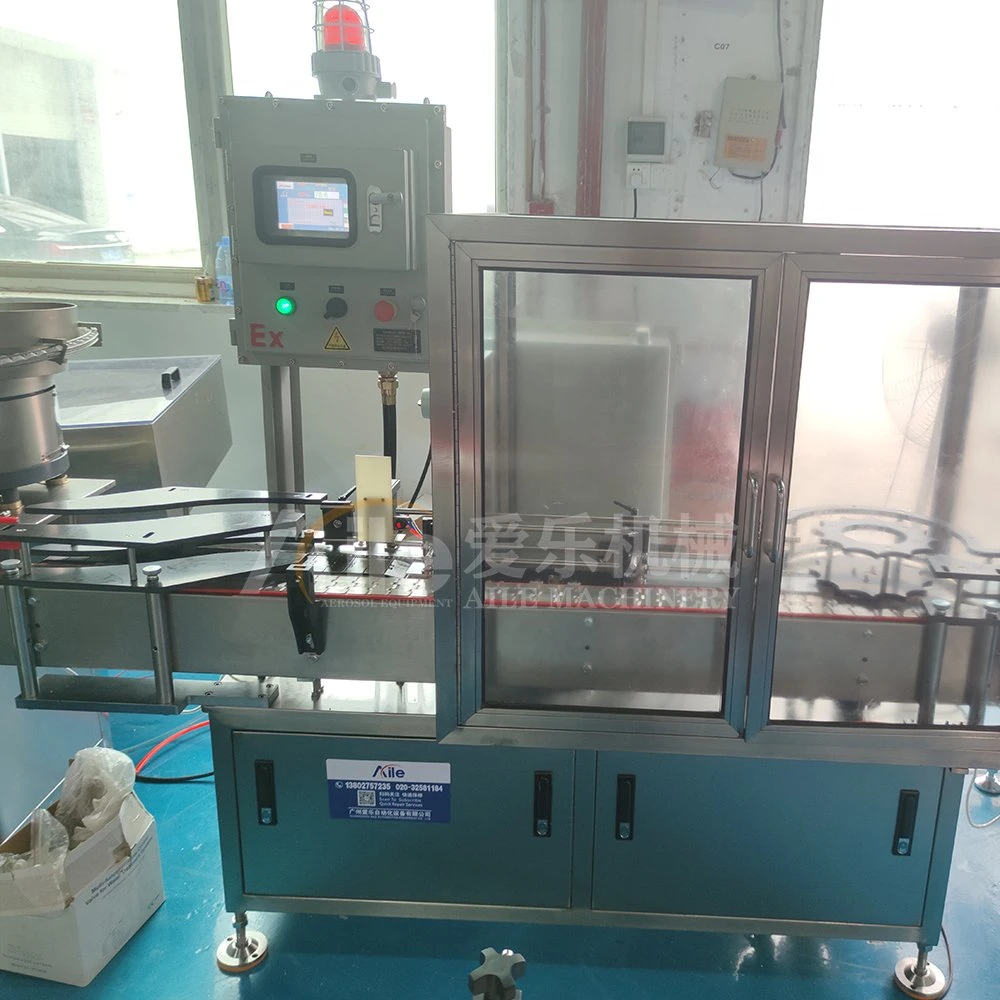 Full Automatic Butane Gas Cartridge Refilling Aerosol Machine Aerosol Filling Production Line