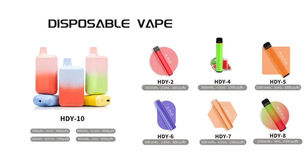 Unique Design Automatic Customized 1500puffs E-Liquid Filling Disposable Vape