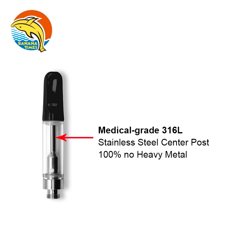 Wholesale Stainless Steel Empty 0.5g/1gram Thick Oil 510 Vape Pen Cartridge Packwoods Lead-Free 0.5ml/1ml Oil Vape Carts Cartridges for Hte Live Sauce