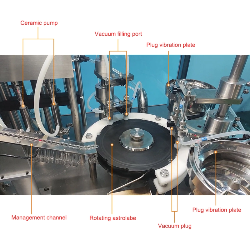 Automatic Prefilled Syringe Pfs Vacuum Filling Stoppering Machine