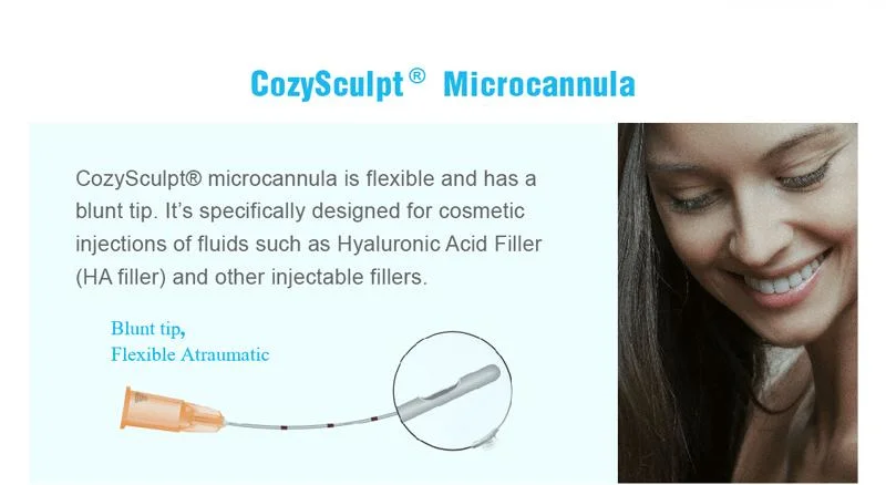 Cozysculpt All Size Needles Disposable Micro Cannula Filler Injection Hyaluronic Acid