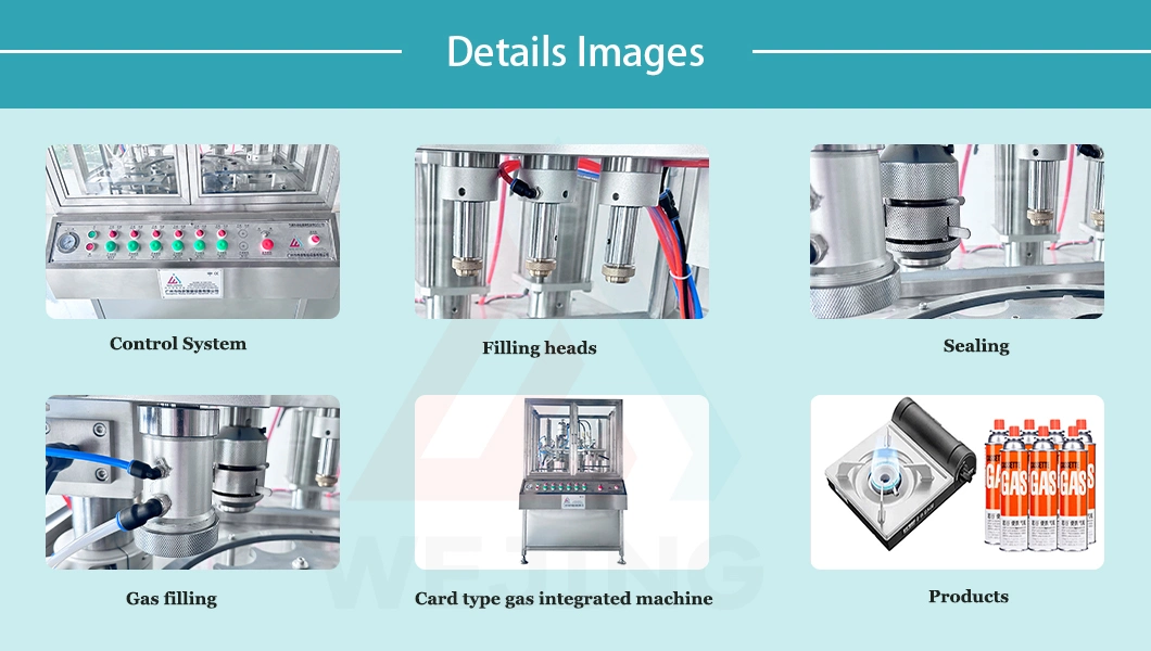 Full Automatic Cartridge Gas Filling Machine for Card Furnace Gas