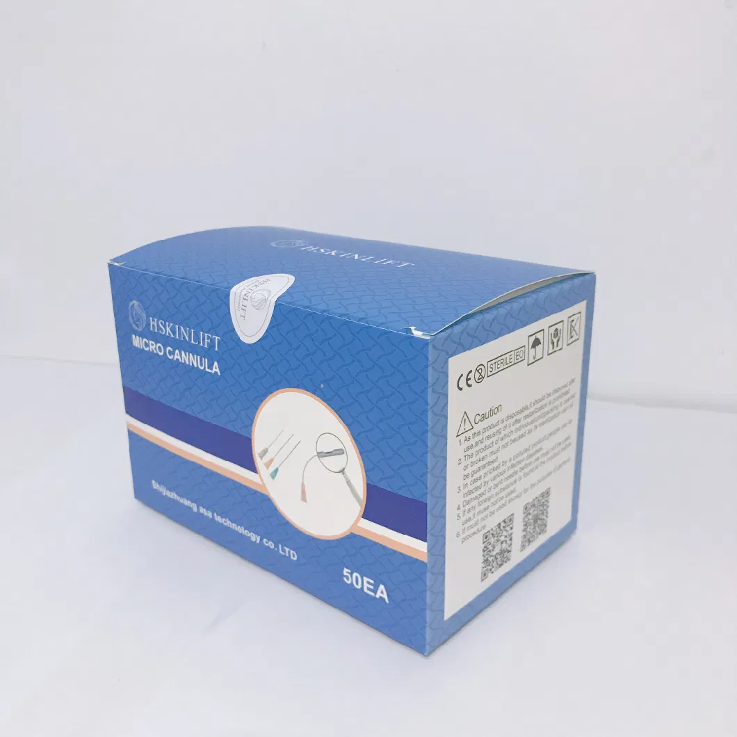 27g 50mm Disposable Micro Cannula for Dermal Filler