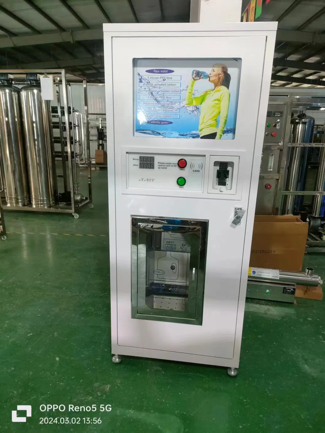 Purified Water Vending Machine with Nayax Credit Card Reader