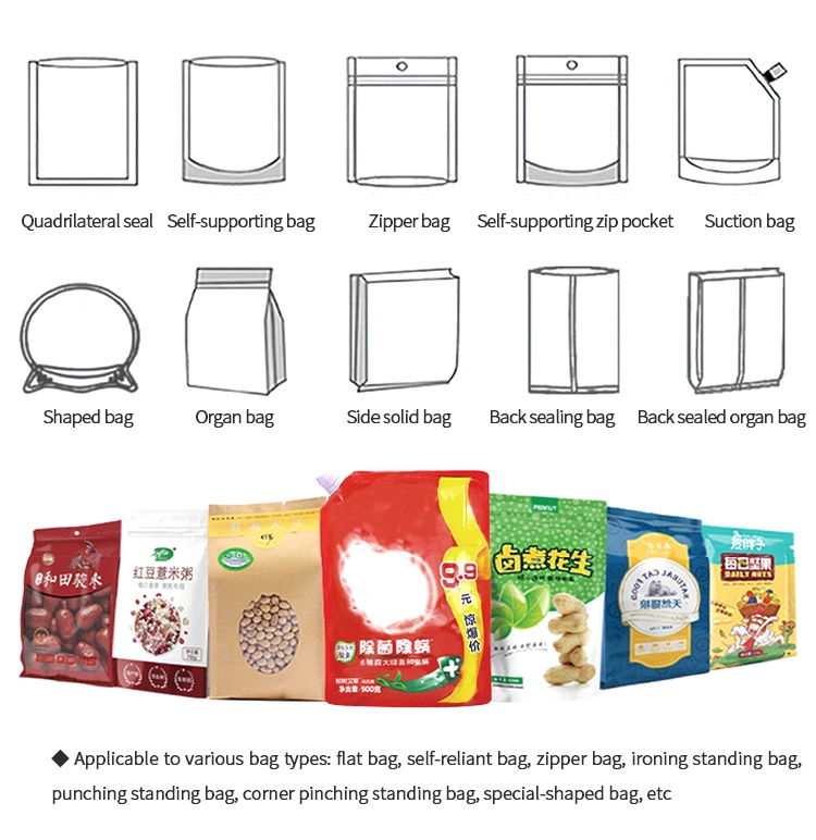 Automatic Plastic Bag Pouch Sachet Powder Food Vacuum Heat Sealer Packing Sealing and Filling Packaging Machine