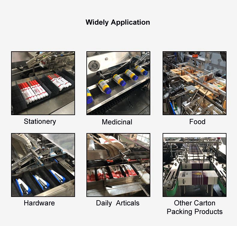 Lom Horizontal Cartoning Machine for Crayons/Tube/Toothpaste/Cosmetics/Lipstick/Mosquito Incense/Spark Plug/Bearing/Paper/Soap Carton Forming Packaging Machine