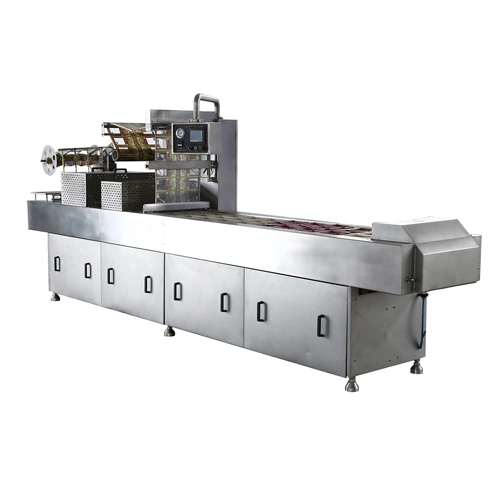 Automatic Tray/Cup Vacuum/Map/Nitrogen/Gas Filling Packing/Sealing Machine for Food/Meat/Fish/Fruit/Vegetable with Soup/Juice