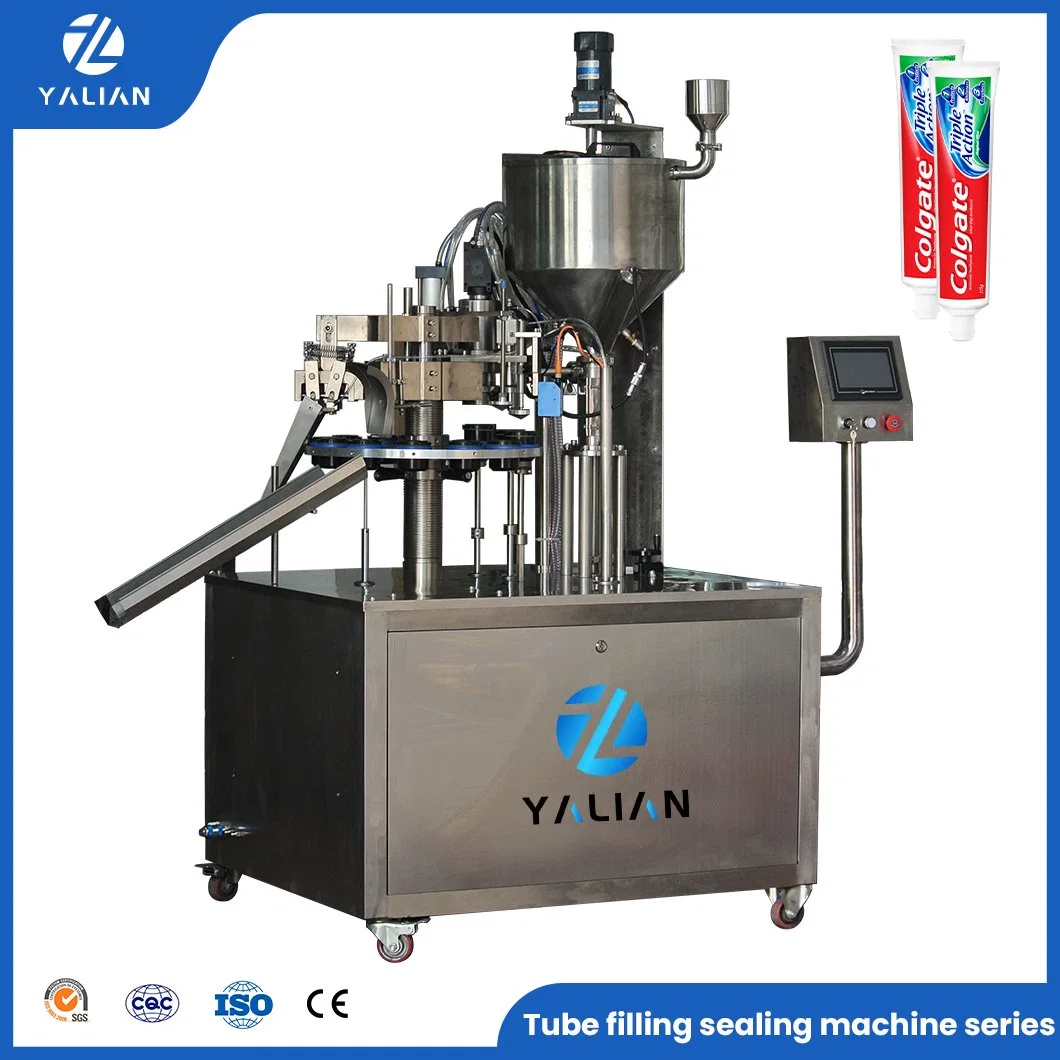 Automatic Super Glue Silica Gel Grease Oil Cartridge Aluminum Tube Silicone Sealant Filling Machine