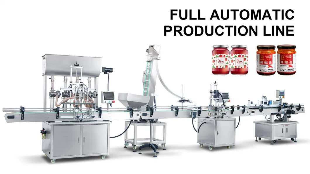 Kefai Automatic 4 Head Shampoo Paste Viscous Liquid Water Milk Oil Honey Jam Sauce Glass Bottle Dosing Bottling Filling Vacuum Capping Labeling Machine Price