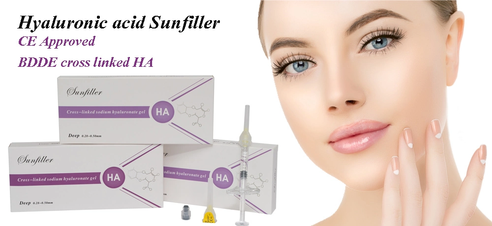 China Wholesale Ha Injection Anti-Wrinkles Facial Fill Nasolabial Wrinkles Pure Injectable Hyaluornic Filler with 2ml Disposable Syringe