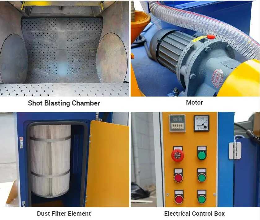 Automatic Tumble Blaster Crawler Belt Shot Blasting Machine