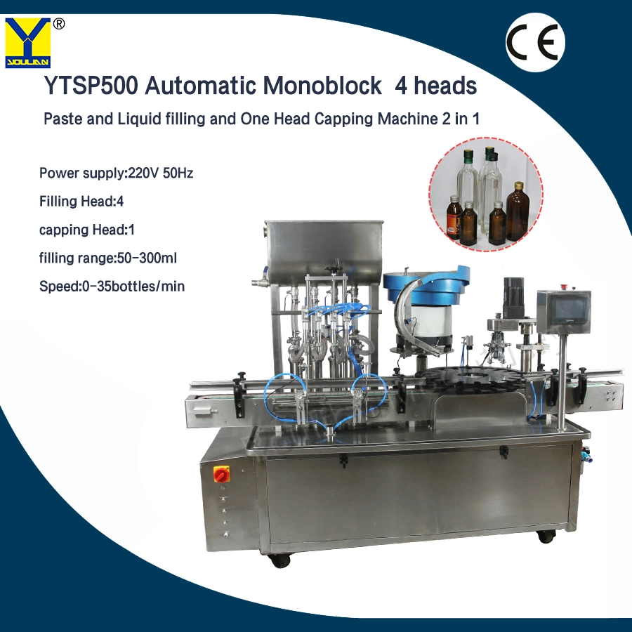 Ytsp500 Filling Capping with Labeling Machine for Smoke Oil