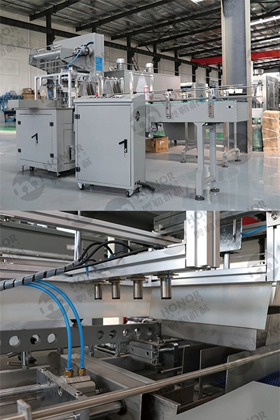 Carbonic Acid Vapor Glass Bottle, Plastic Bottle Automatic Filling and Sealing Production Label Sealing Equipment