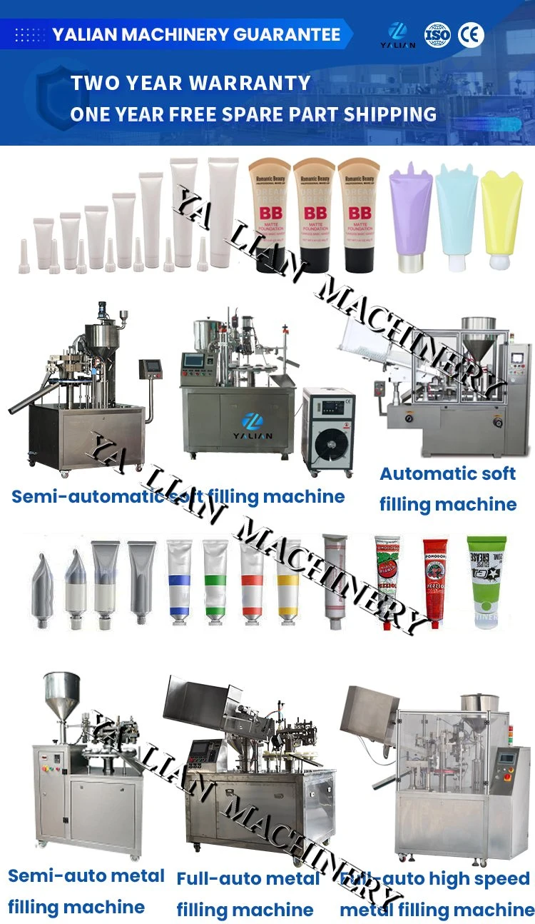 Automatic Super Glue Silica Gel Grease Oil Cartridge Aluminum Tube Silicone Sealant Filling Machine