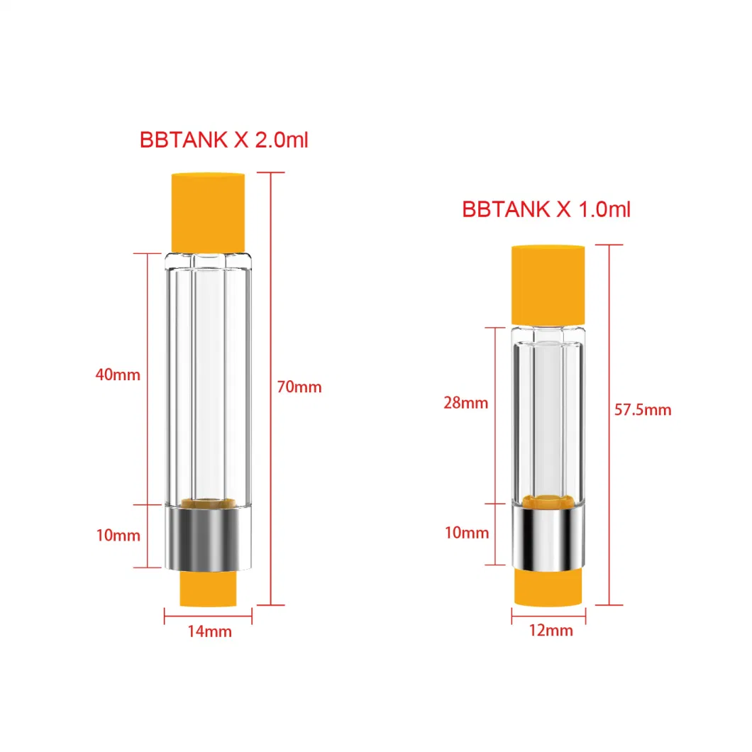 No Cotton Heating Bbtank All Glass 510 Atomizer Thick Oil Disposable Pen