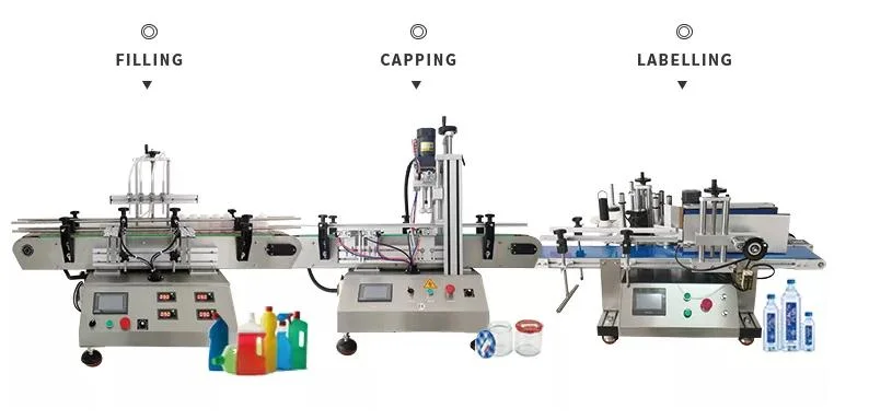 Kefai Liquid Filler Desktop Filling Capping Labeling Small Scale Manufacturing Machine