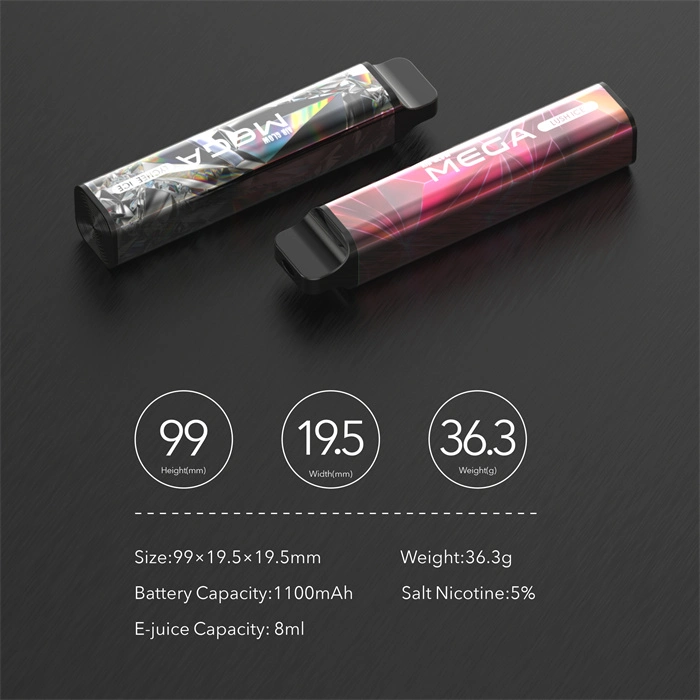 Popular 3500 Puffs Preffiled Juice Flavors Wholesale Disposable E Shisha Vape