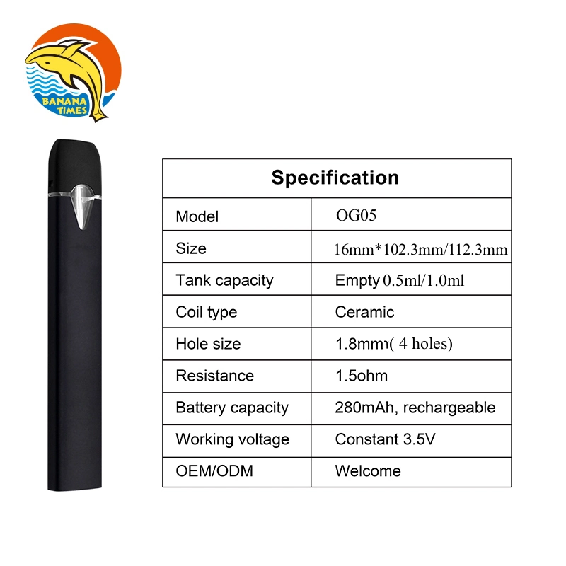 Factory Price 1gram High Capacity Vape Disposable Vape Pens Rechargeable Thick Oil