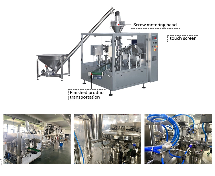 Automatic Plastic Bag Pouch Sachet Powder Food Vacuum Heat Sealer Packing Sealing and Filling Packaging Machine