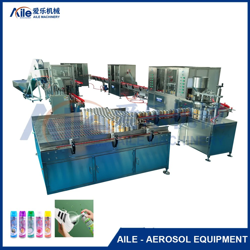 Full Automatic Butane Gas Cartridge Refilling Aerosol Machine Aerosol Filling Production Line