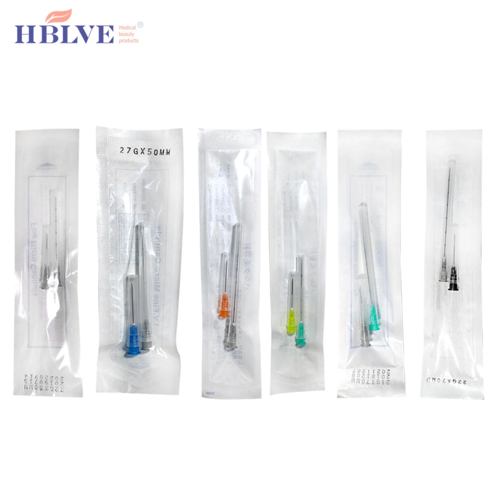 Disposable Manufacturers 25g 50mm Blunt Tip Needle Micro Cannula Filler Injection