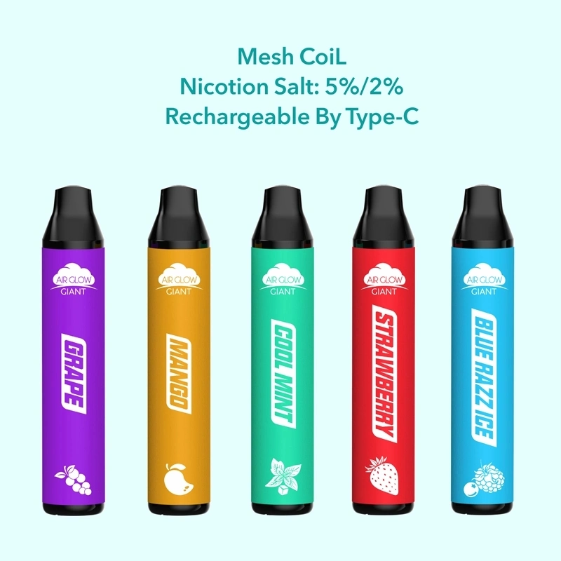 Mesh Coil High Quality Big Puffs Big Smoke Customized Disposable Vape