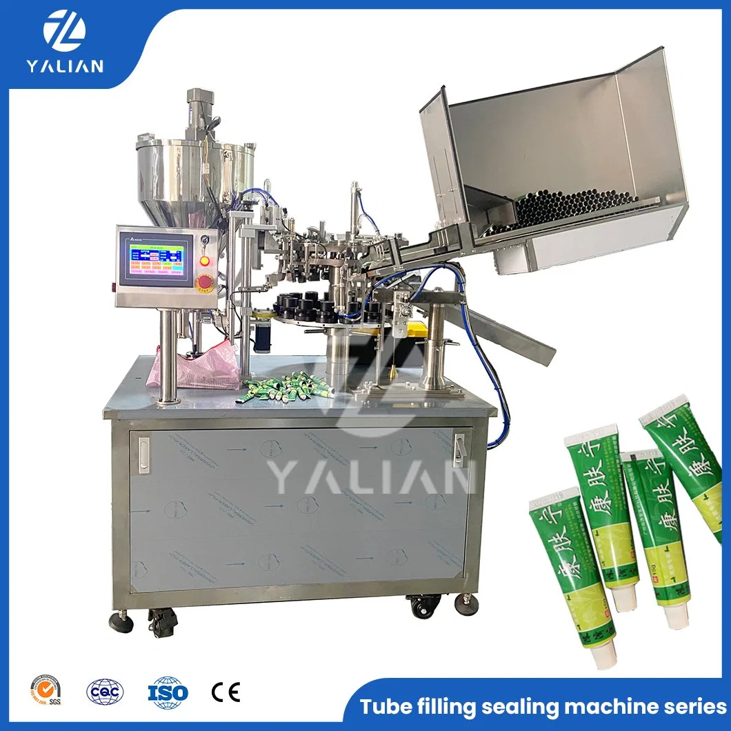 Automatic Super Glue Silica Gel Grease Oil Cartridge Aluminum Tube Silicone Sealant Filling Machine