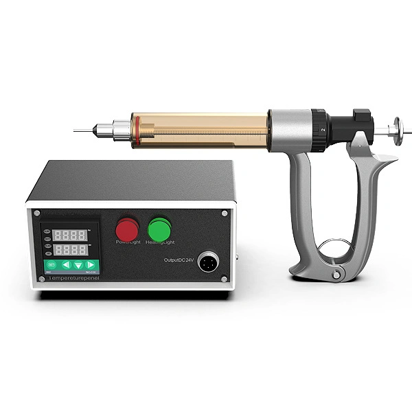 High Quality Manual Operation Thick Oil Heating Liquild Filling Oil Gun Machine for Vape Cartridge