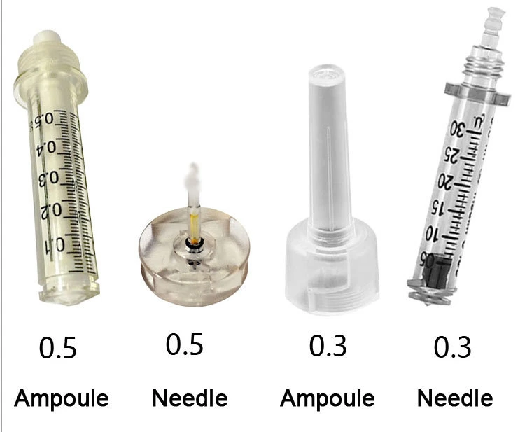 Disposable Sterile 0.3ml 0.5ml Hyaluronic Pen Injection Dermal Filler Ampoule for No Needle Mesotherapy Gun