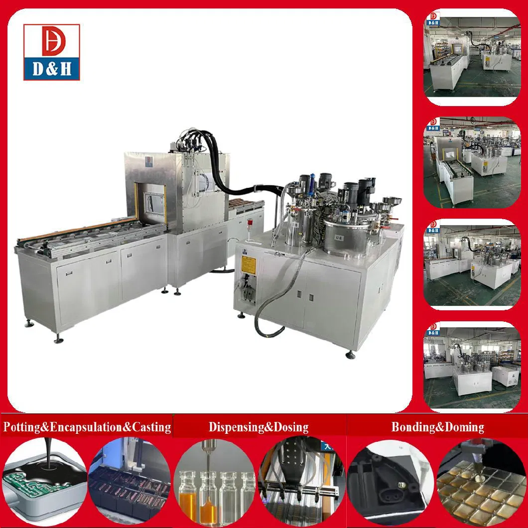 Resin Filling Machine Ab Componnets Dispensing System Under Vacuum Glue Dispensing Potting Machine