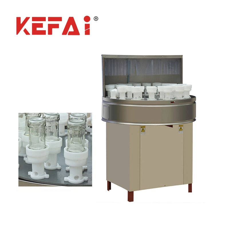 Kefai Automatic 4 Head Shampoo Paste Viscous Liquid Water Milk Oil Honey Jam Sauce Glass Bottle Dosing Bottling Filling Vacuum Capping Labeling Machine Price