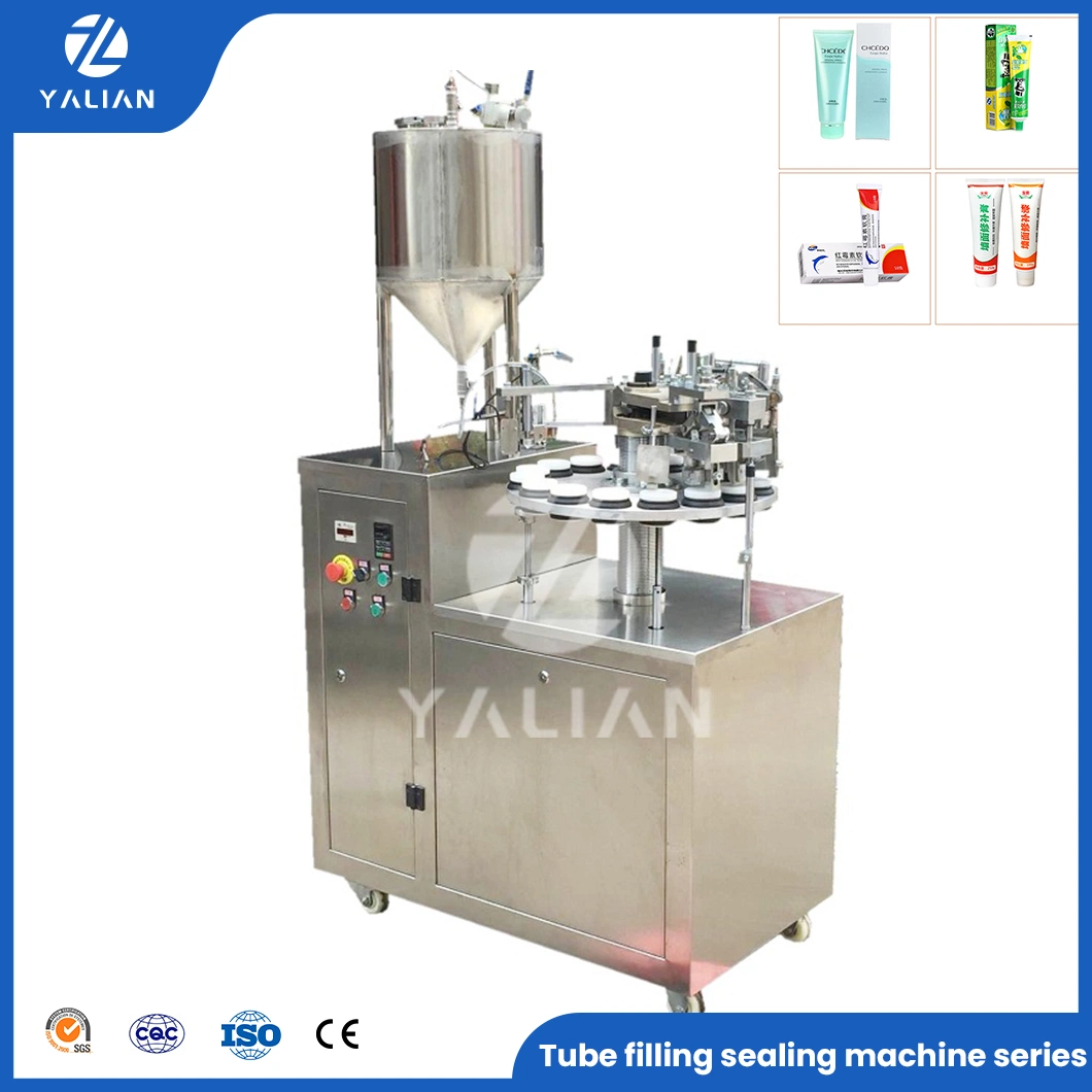 Automatic Super Glue Silica Gel Grease Oil Cartridge Aluminum Tube Silicone Sealant Filling Machine